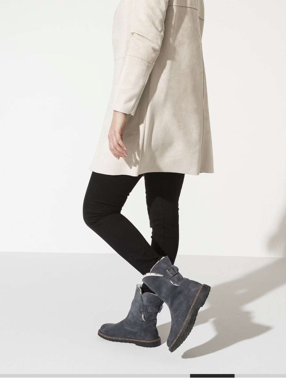 Birkenstock Uppsala Shearling Suede Winter Boots in Graphite Gray.$200 - Picture 3 of 10
